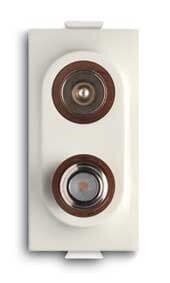 ABB ABB 2CSK1130CH Double demixed TV/SAT coaxial socket
