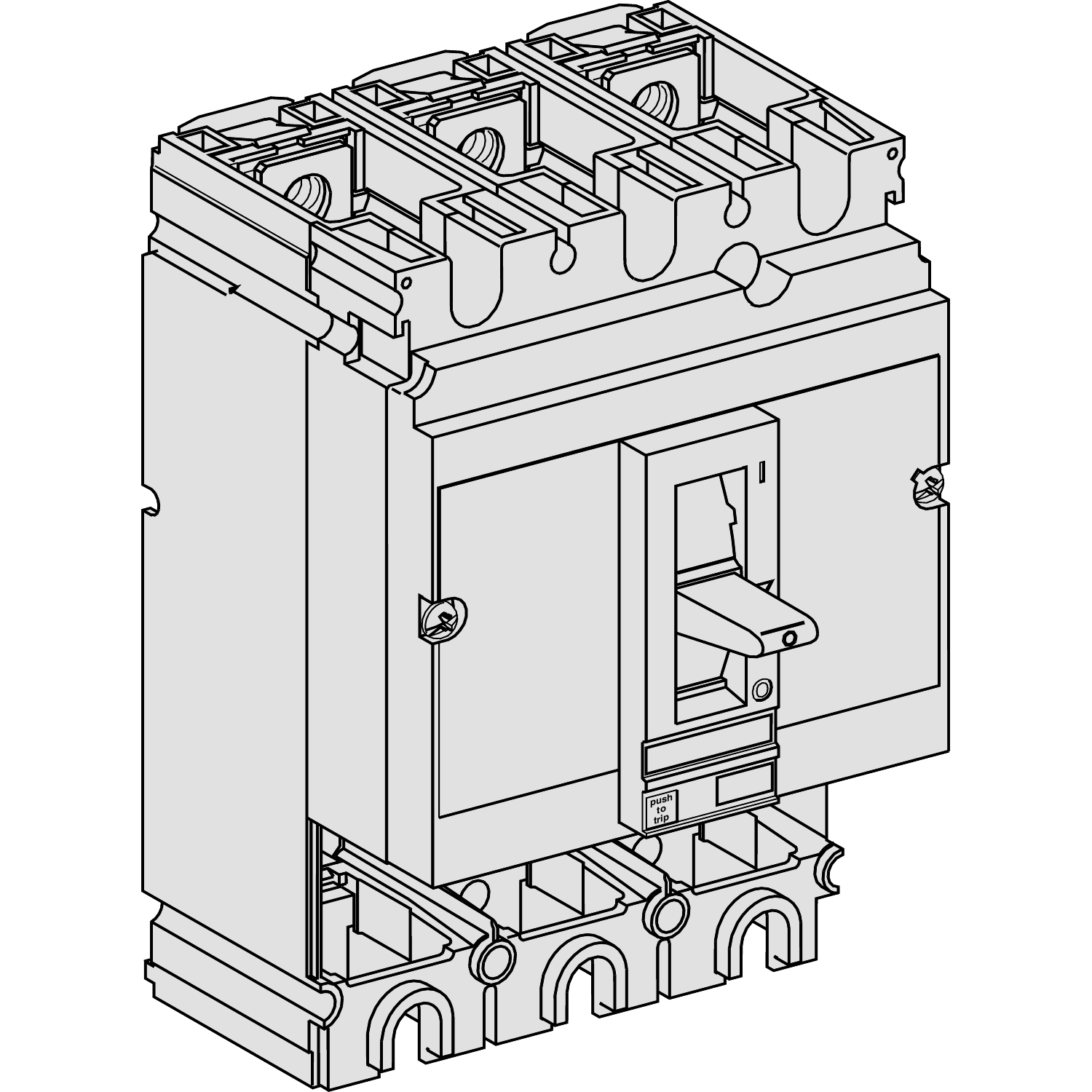 Schneider Electric Schneider Electric 30411 – Circuit breaker Compact NS160 SX - 160 A - 4 poles - fixed - without trip unit
