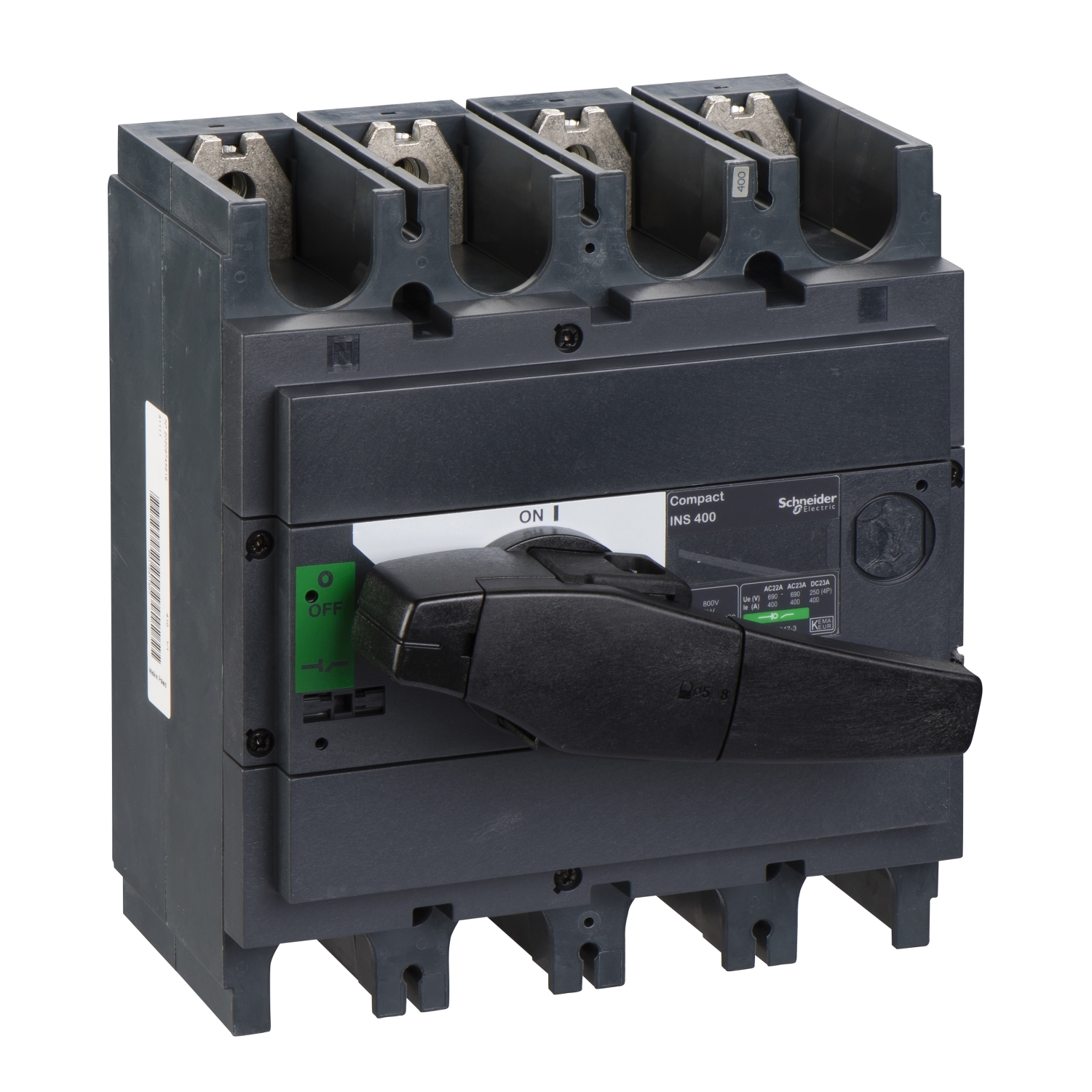 Schneider Electric Schneider Electric 31111 – Switch disconnector, Compact INS400, 400A, standard version with black rotary handle, 4 poles