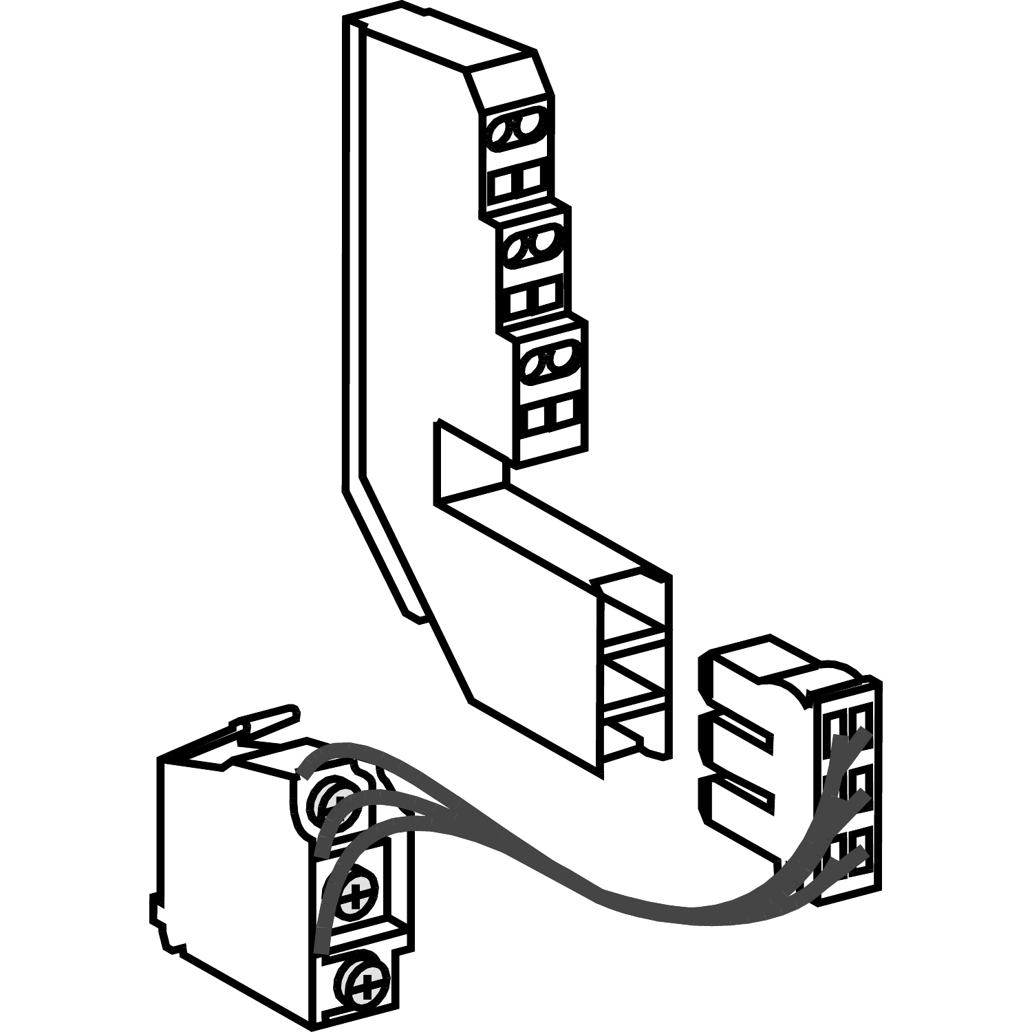 Schneider Electric Schneider Electric 33801 – Standard auxiliary contact, ComPact NS630b to NS1600, withdrawable, circuit breaker status OF, 1 changeover contact type