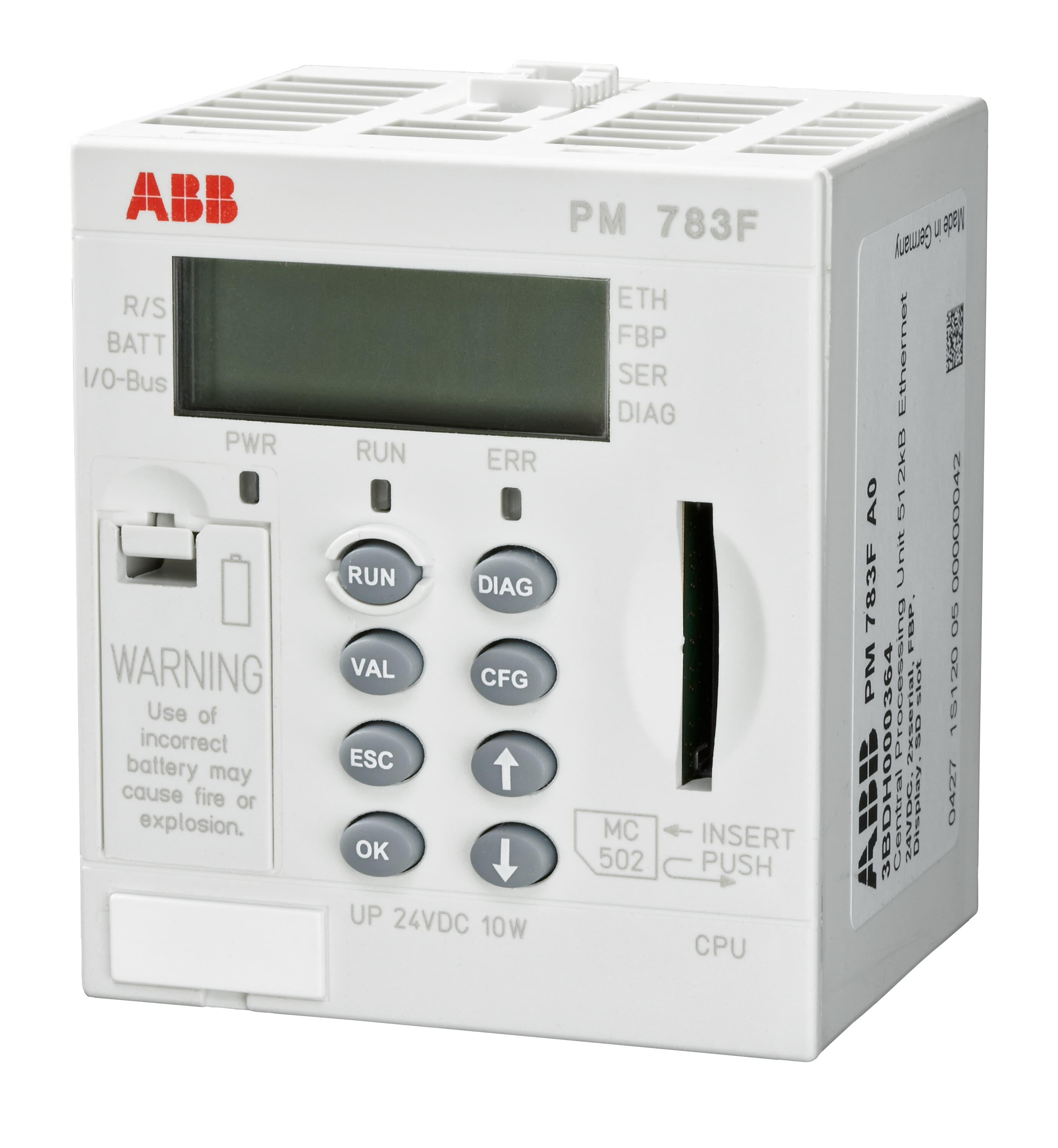 ABB ABB 3BDH000364R0005 PM 783F CPU Module