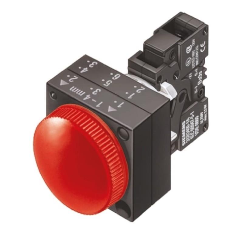 Siemens Siemens 3SB3212-6AA20 – SIRIUS 3SB3 22 mm commanding or signalling device