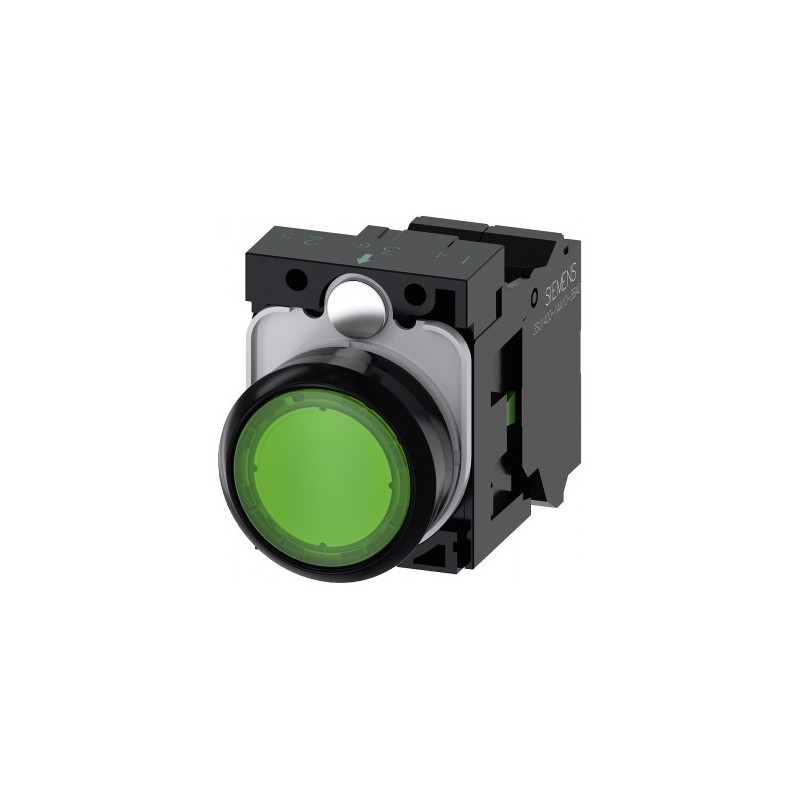 Siemens Siemens 3SU1102-0AB40-3BA0 – SIRIUS ACT 3SU1 22 mm complete commanding or signalling device