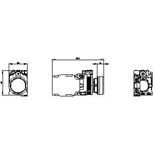 Siemens Siemens 3SU1130-0AB20-1FA0 – SIRIUS ACT 3SU1 22 mm complete commanding or signalling device