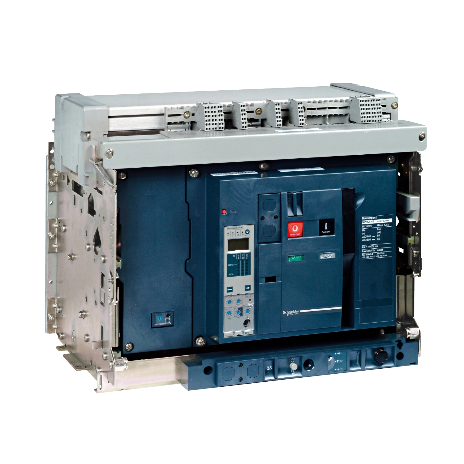 Schneider Electric Schneider Electric 48339 – Circuit breaker Masterpact NW40bH1 - 4000 A - 4 poles - drawout - w/o trip unit (Planned discontinuation end of 2025, has been replaced by LV948339)