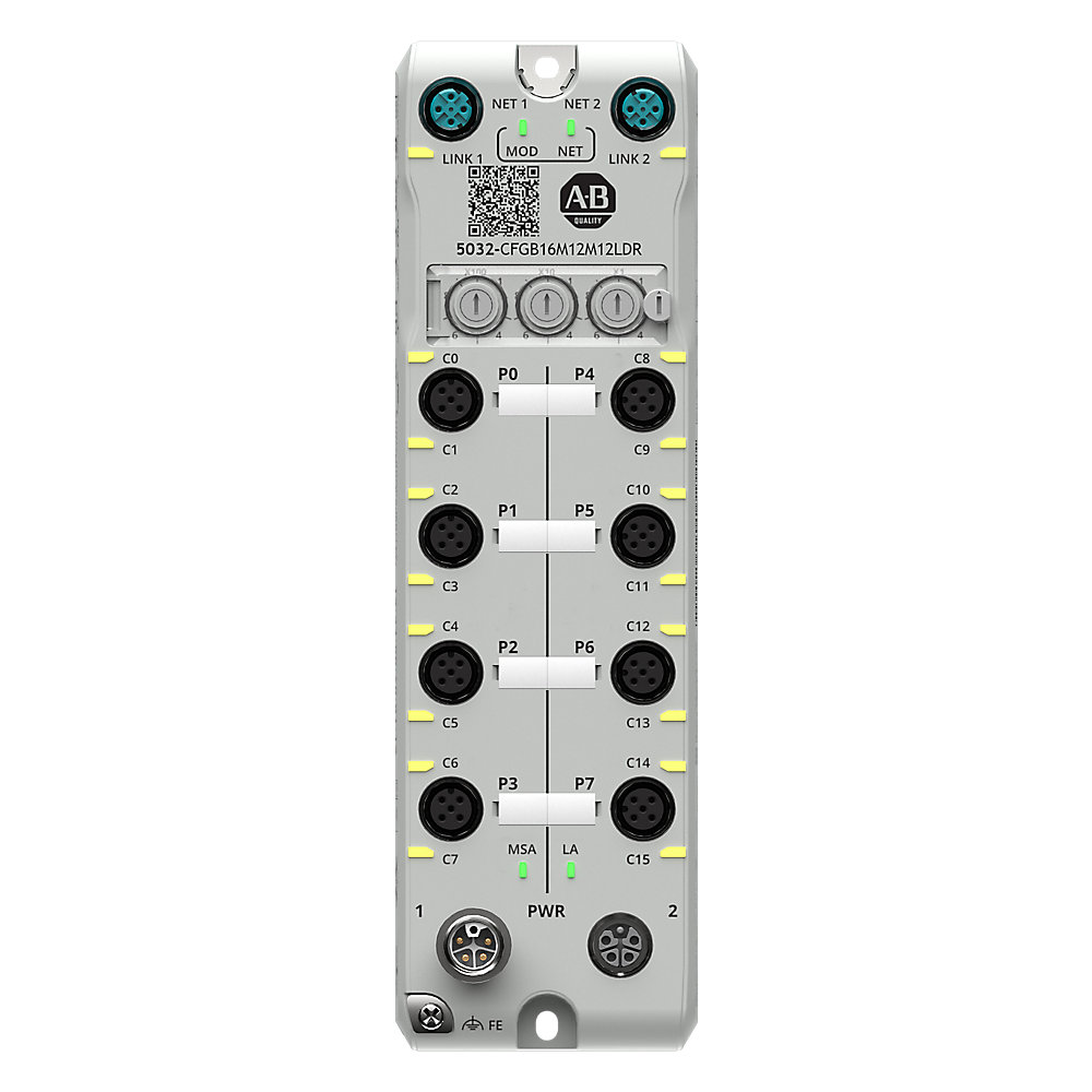 Allen-Bradley Allen-Bradley 5032-CFGB16M12M12LDR 5032 16pt Digital Configurable L Coded