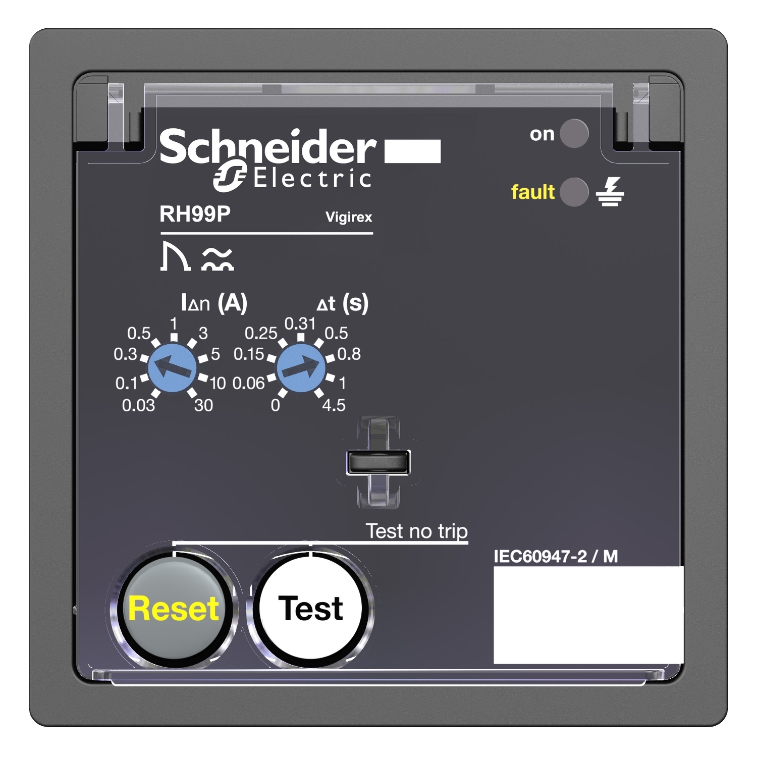 Schneider Electric Schneider Electric 56293 – Residual current monitoring relay, VigiPacT RH99P, 30 mA-30A, 220/240VAC 50/60Hz, front panel mounting