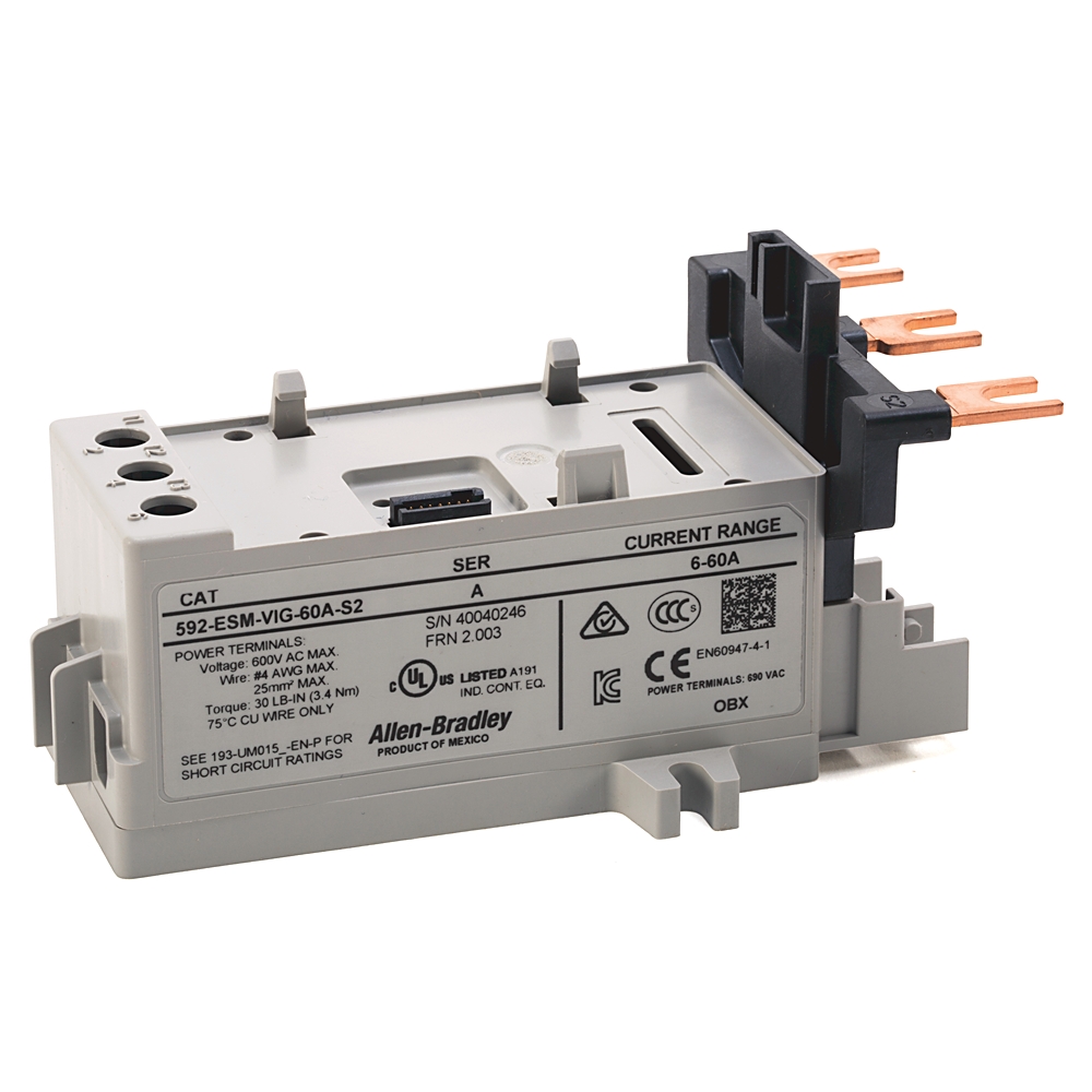 Allen-Bradley Allen-Bradley 592-ESM-VIG-60A-S2 E300/E200 60 Amp Sensing Module