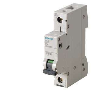 Siemens Siemens 5SL3116-7 – SENTRON 5SL C-curve 16 A 1-pole miniature circuit breaker