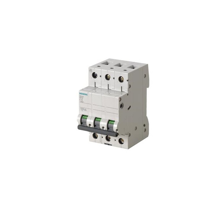 Siemens Siemens 5SL4302-7 – SENTRON 5SL C-curve 2 A 3-pole miniature circuit breaker