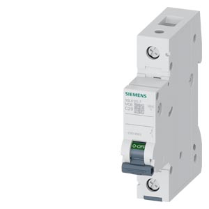 Siemens Siemens 5SL6120-7 – SENTRON 5SL C-curve 20 A 1-pole miniature circuit breaker