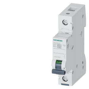 Siemens Siemens 5SL6125-6 – SENTRON 5SL B-curve 25 A 1-pole miniature circuit breaker