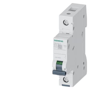 Siemens Siemens 5SL6132-7 – SENTRON 5SL C-curve 32 A 1-pole miniature circuit breaker