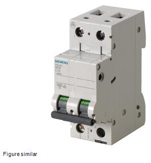 Siemens Siemens 5SL6204-7CC – SENTRON 5SL C-curve 4 A 2-pole miniature circuit breaker
