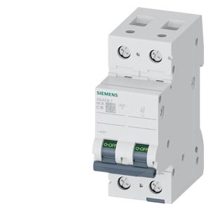 Siemens Siemens 5SL6216-7 – SENTRON 5SL C-curve 16 A 2-pole miniature circuit breaker