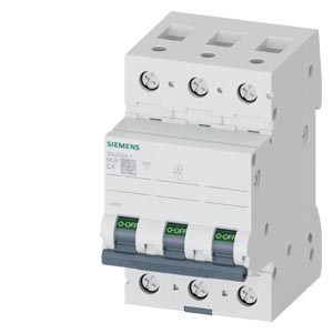Siemens Siemens 5SL6304-7 – SENTRON 5SL C-curve 4 A 3-pole miniature circuit breaker
