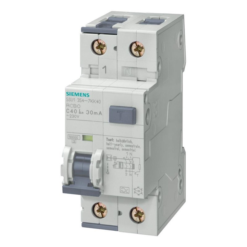 Siemens Siemens 5SU1454-1KK20 – SENTRON 5SU residual-current circuit breaker with overcurrent protection