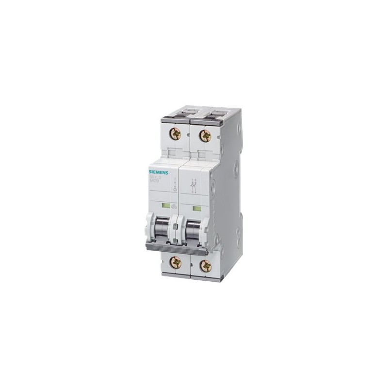 Siemens Siemens 5SY4201-7 – SENTRON 5SY C-curve 1 A 2-pole miniature circuit breaker