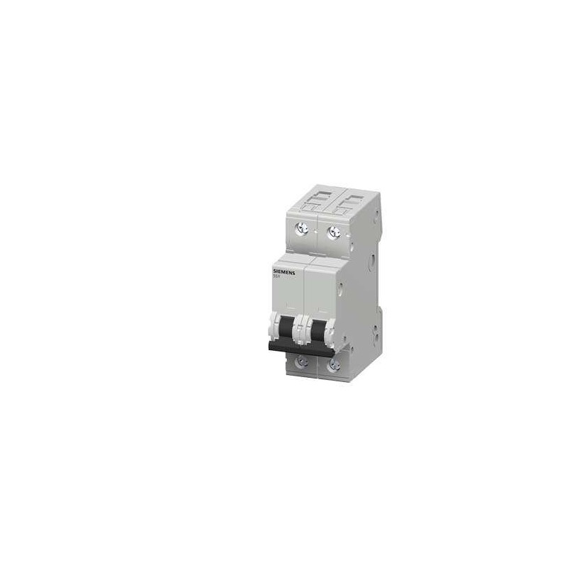 Siemens Siemens 5SY4202-7 – SENTRON 5SY C-curve 2 A 2-pole miniature circuit breaker