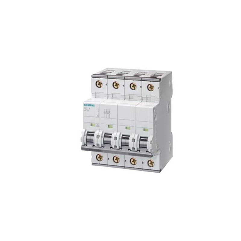 Siemens Siemens 5SY4402-7 – SENTRON 5SY C-curve 2 A 4-pole miniature circuit breaker