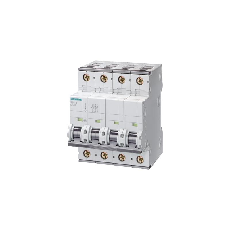 Siemens Siemens 5SY4416-8 – SENTRON 5SY D-curve 16 A 4-pole miniature circuit breaker