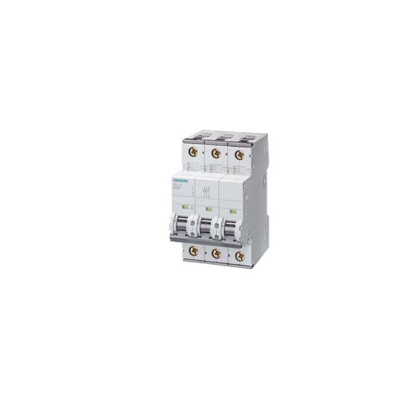 Siemens Siemens 5SY6325-7 – SENTRON 5SY C-curve 25 A 3-pole miniature circuit breaker