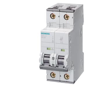 Siemens Siemens 5SY7210-7 – SENTRON 5SY C-curve 10 A 2-pole miniature circuit breaker