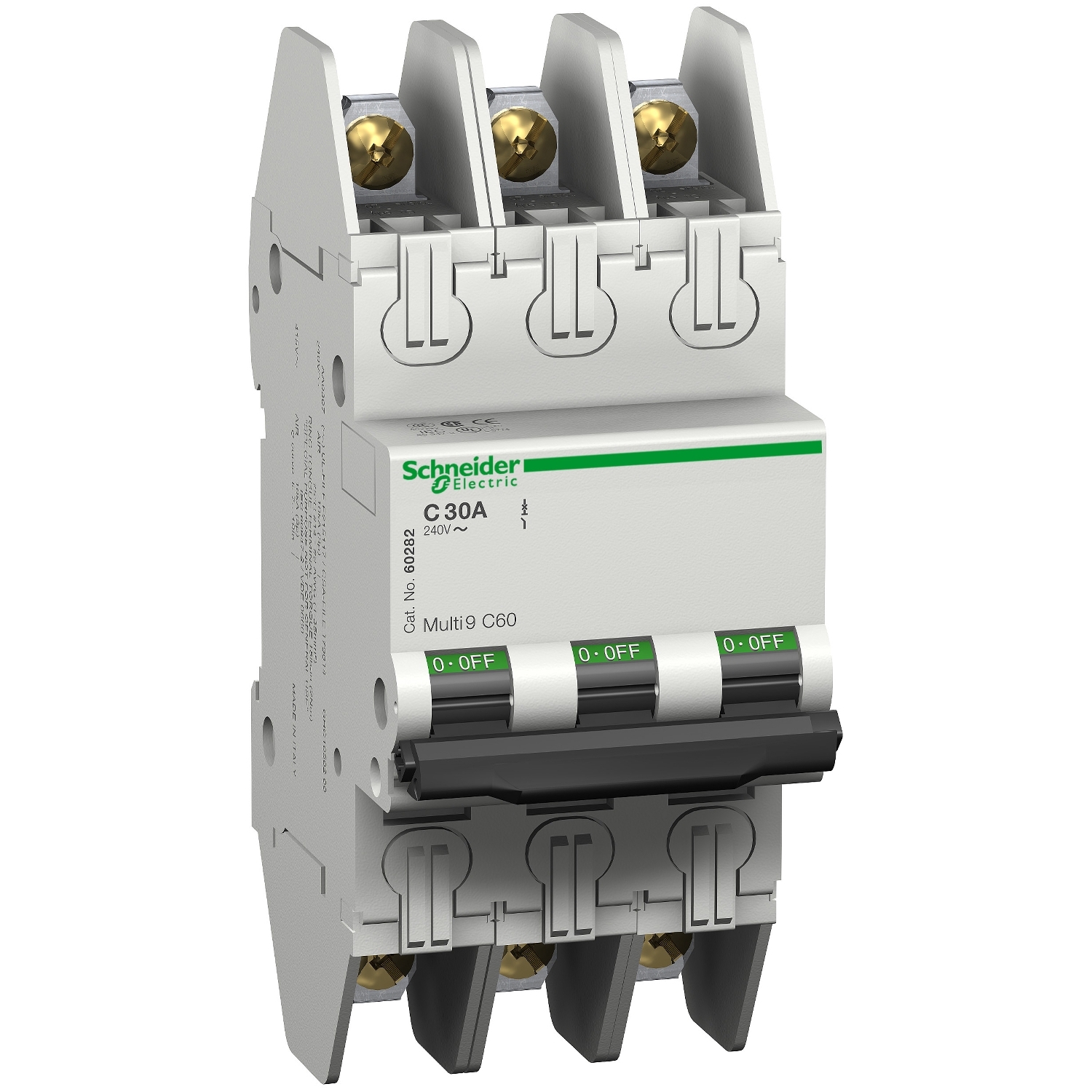 Schneider Electric Schneider Electric 60296 – Multi9 - C60 UL489 - MCB - 3P - 20 A - D Curve - 240 V - 10 kA - ring term