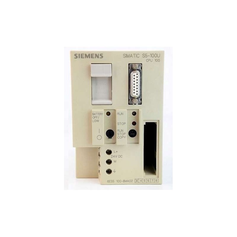 Siemens Siemens 6ES5100-8MA02 – SIMATIC S5 legacy CPU, controller or central-rack component