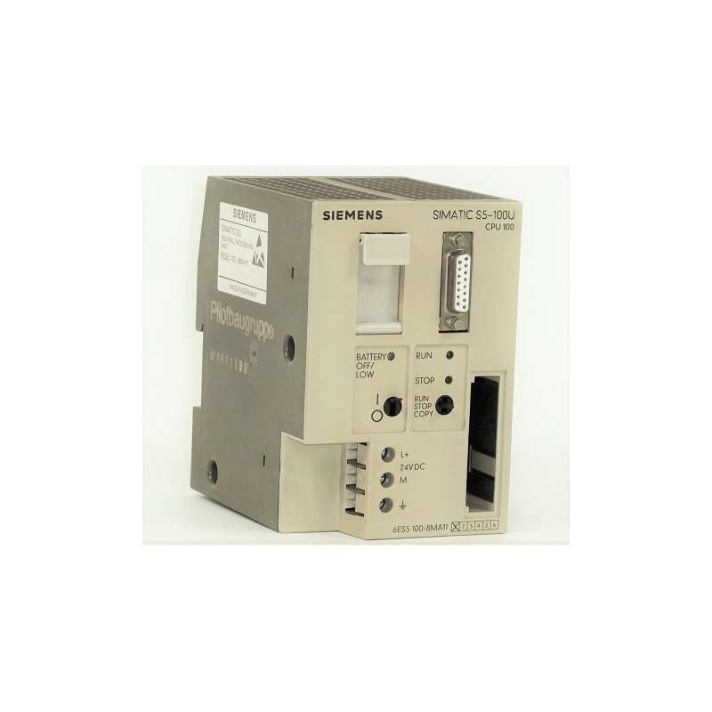 Siemens Siemens 6ES5100-8MA11 – SIMATIC S5 legacy CPU, controller or central-rack component