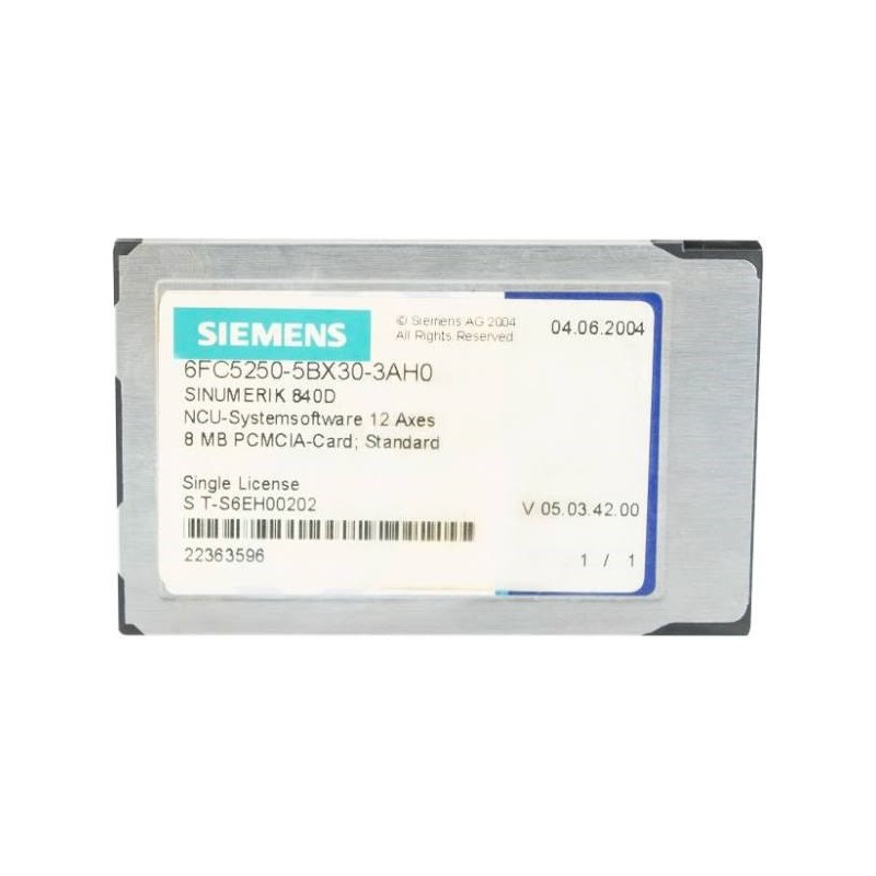 Siemens Siemens 6FC5250-5BX30-3AH0 – SINUMERIK 840D CNC system module, NCU/PCU or operator component