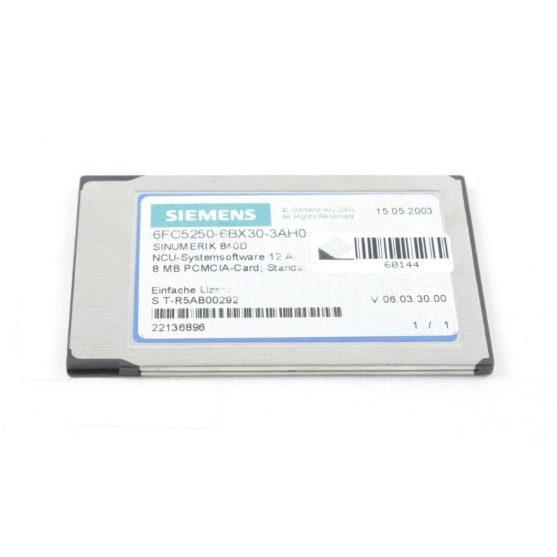 Siemens Siemens 6FC5250-6BX30-3AH0 – SINUMERIK 840D CNC system module, NCU/PCU or operator component