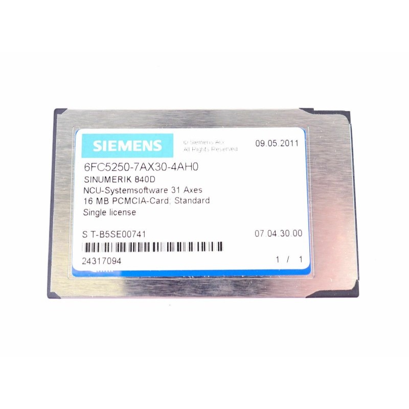 Siemens Siemens 6FC5250-7AX30-4AH0 – SINUMERIK 840D CNC system module, NCU/PCU or operator component