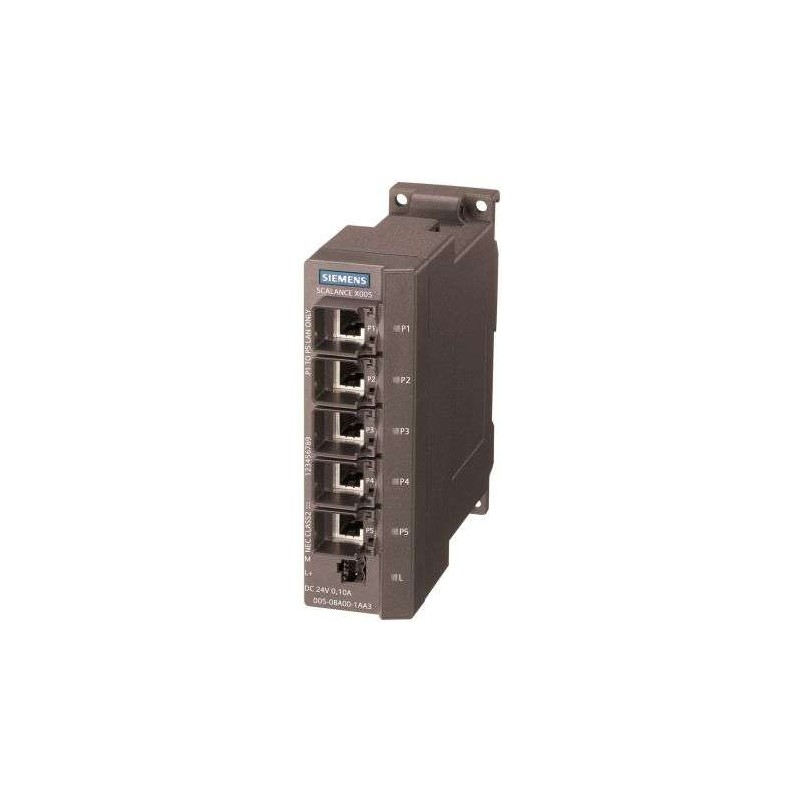 Siemens Siemens 6GK5005-0BA00-1AA3 – SCALANCE X-000 unmanaged industrial Ethernet switch