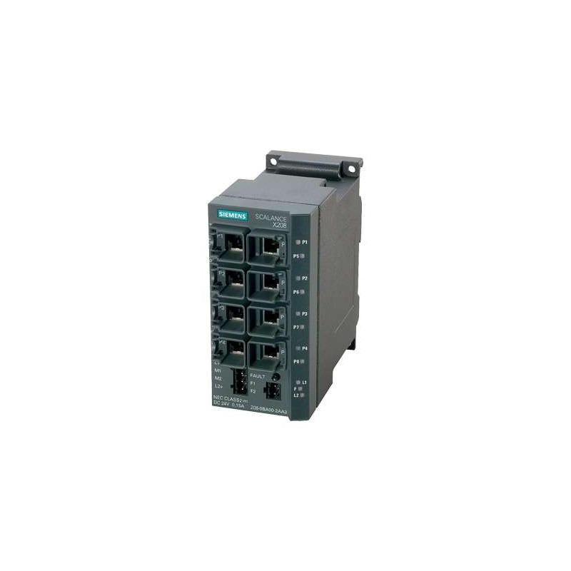 Siemens Siemens 6GK5208-0BA10-2AA3 – SCALANCE X-200 managed Layer 2 industrial Ethernet switch