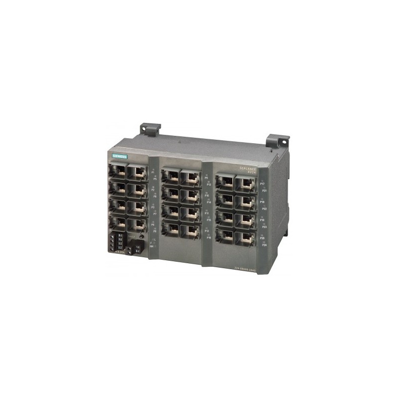 Siemens Siemens 6GK5224-0BA00-2AA3 – SCALANCE X-200 managed Layer 2 industrial Ethernet switch