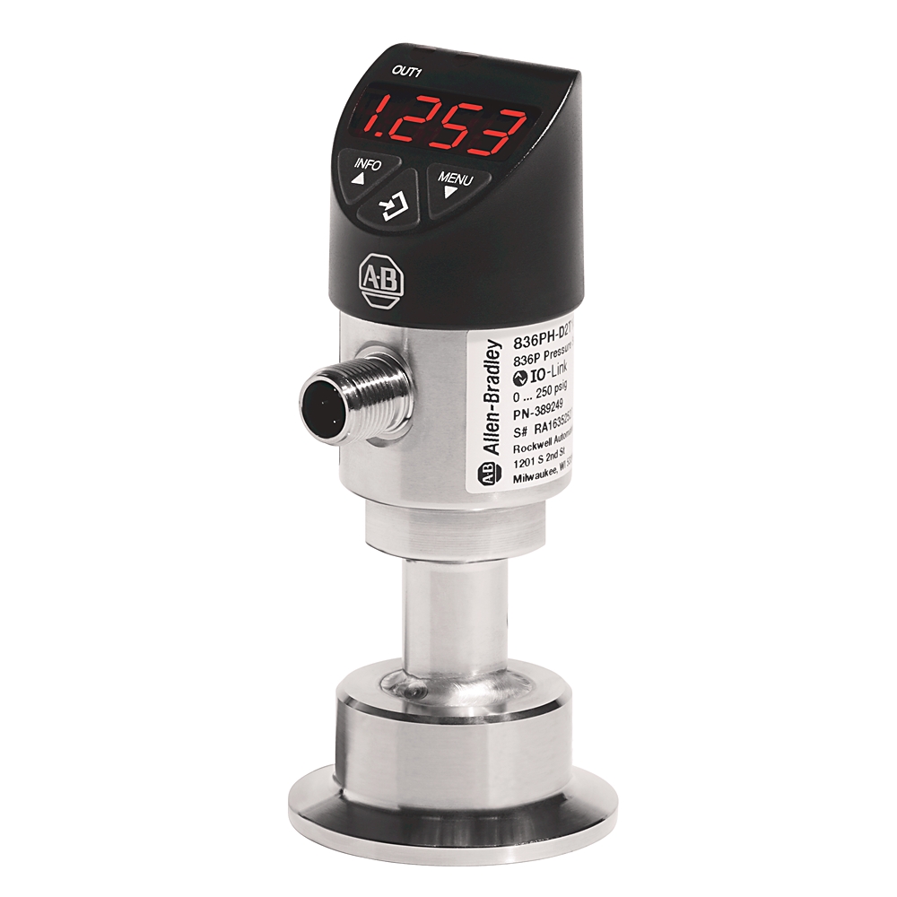 Allen-Bradley Allen-Bradley 836PH-D2T1GB25PA-D4 Hygienic Solid-State Pressure Sensor
