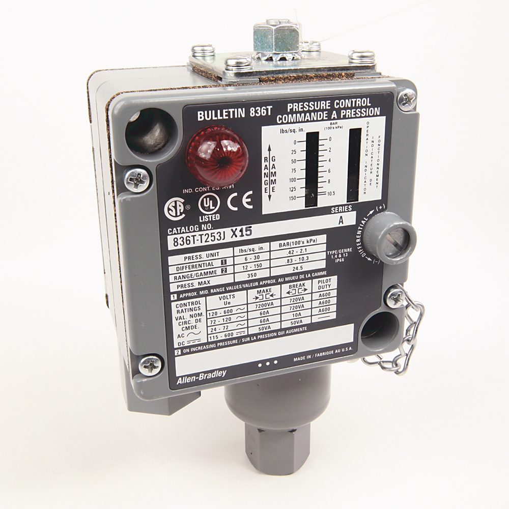 Allen-Bradley Allen-Bradley 836T-T253JX3 Electro-Mech Pres Cntrl Sw