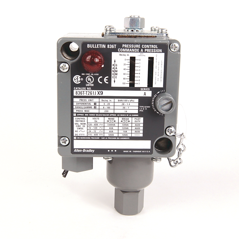 Allen-Bradley Allen-Bradley 836T-T261JX40 Electro-Mech Pres Cntrl Sw