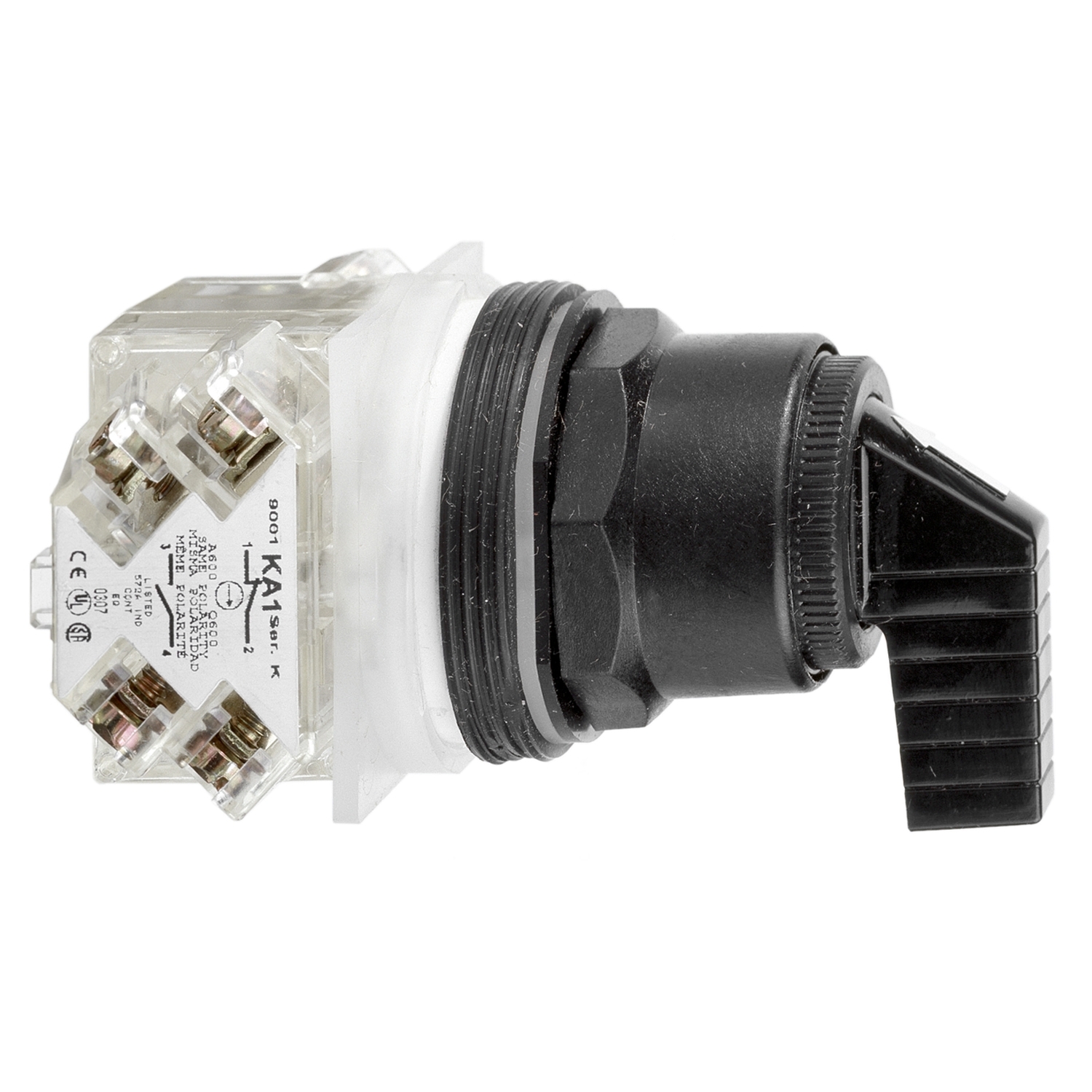 Schneider Electric Schneider Electric 9001SKS11FB – Selector switch head, Harmony 9001SK, plastic, long handle, black, 30mm, 2 positions, stay put