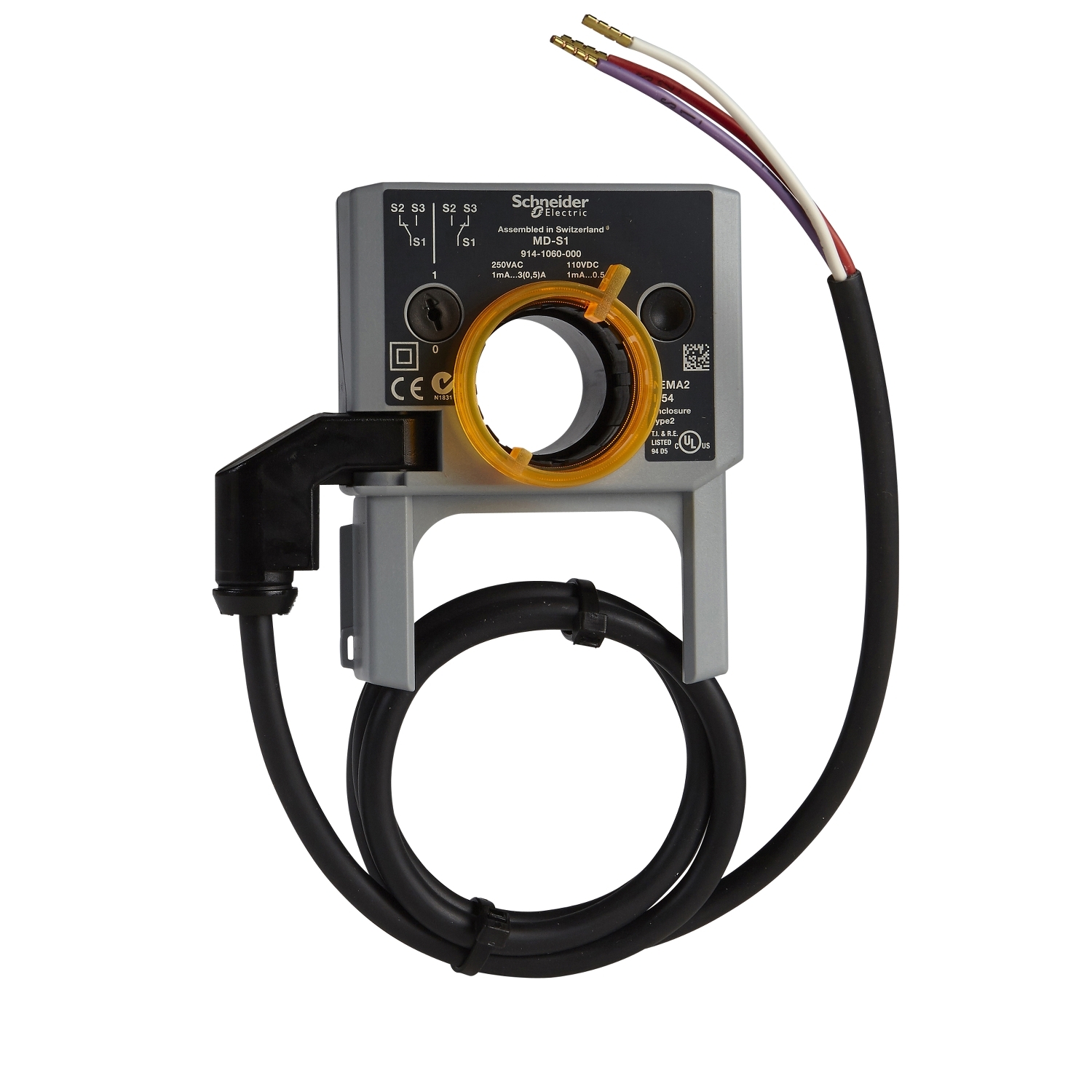 Schneider Electric Schneider Electric 9141061000 – Auxiliary Switch, Add-On 2 x Single Pole Double Throw.