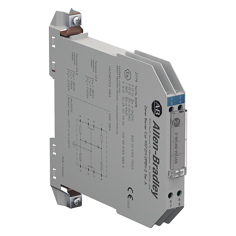Allen-Bradley Allen-Bradley 937ZH-DPBN-2 Zener Barrier 2-Channel