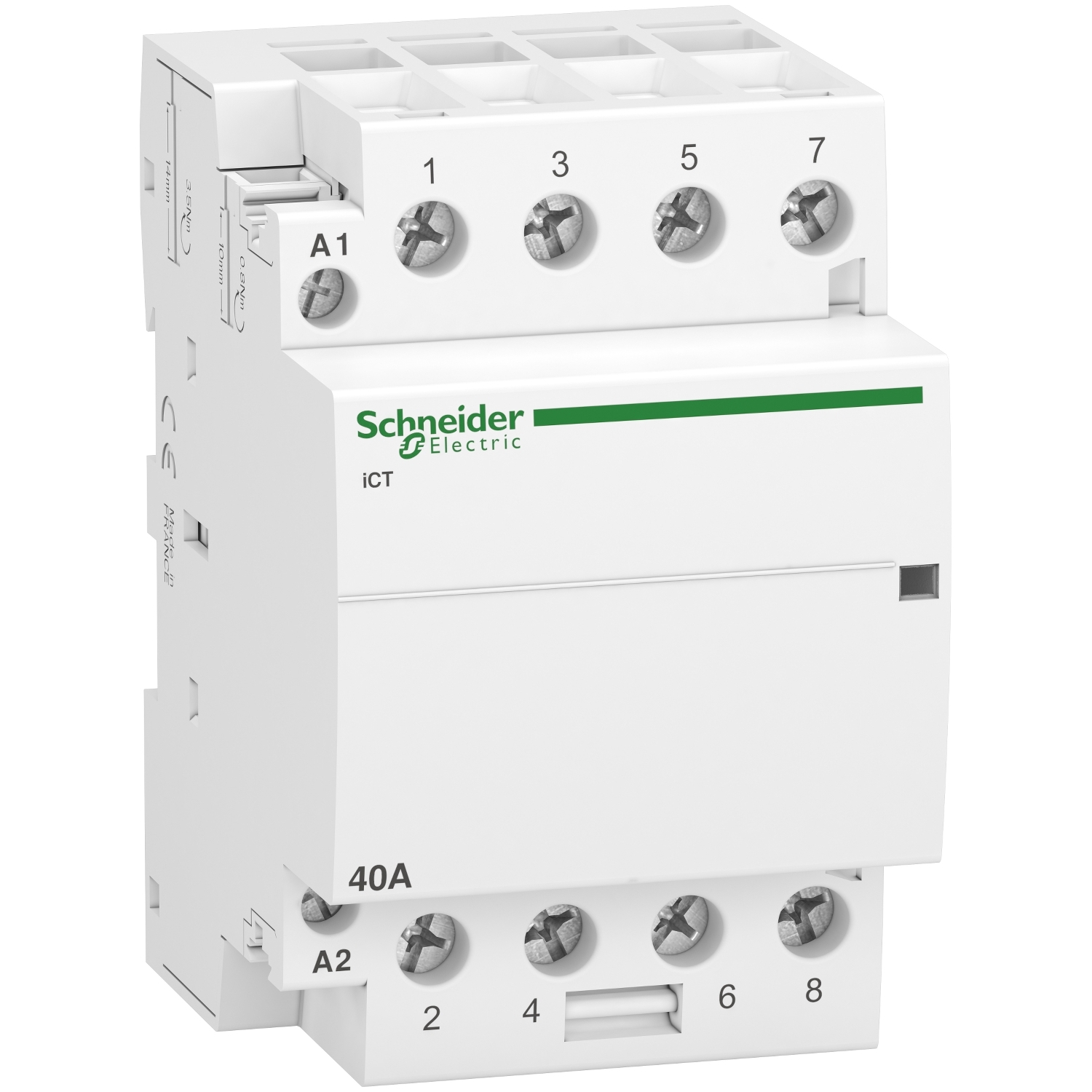 Schneider Electric Schneider Electric A9C20844 – Contactor iCT - 4 poles - 4 NO - 40 A - 220..240 V AC