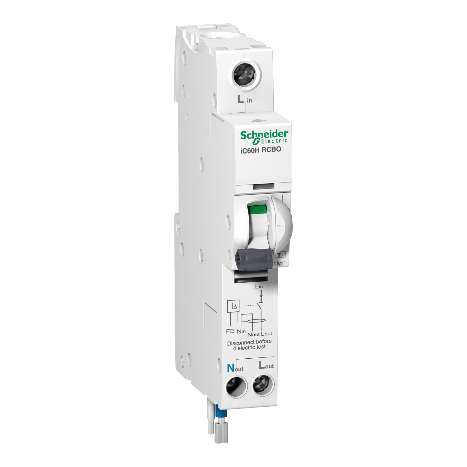 Schneider Electric Schneider Electric A9D31832 – Residual current breaker with overcurrent protection (RCBO), Acti9 iC60H RCBO, 1P+Ns, 32A, 30 mA, A type, 10000A