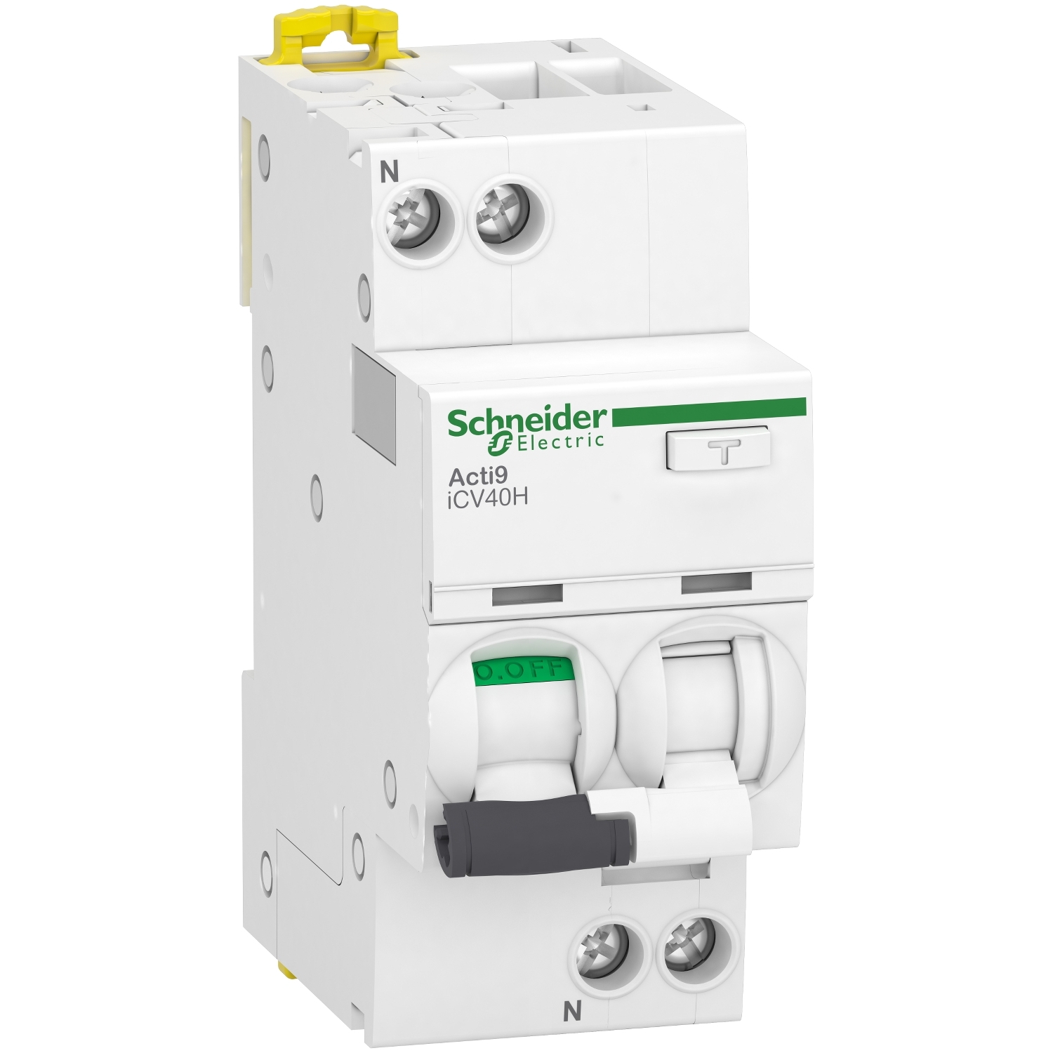 Schneider Electric Schneider Electric A9DC4610 – Residual current breaker with overcurrent protection (RCBO), Acti9 iCV40H, 1P+N, 10A, C curve, 10000A, A type, 30 mA