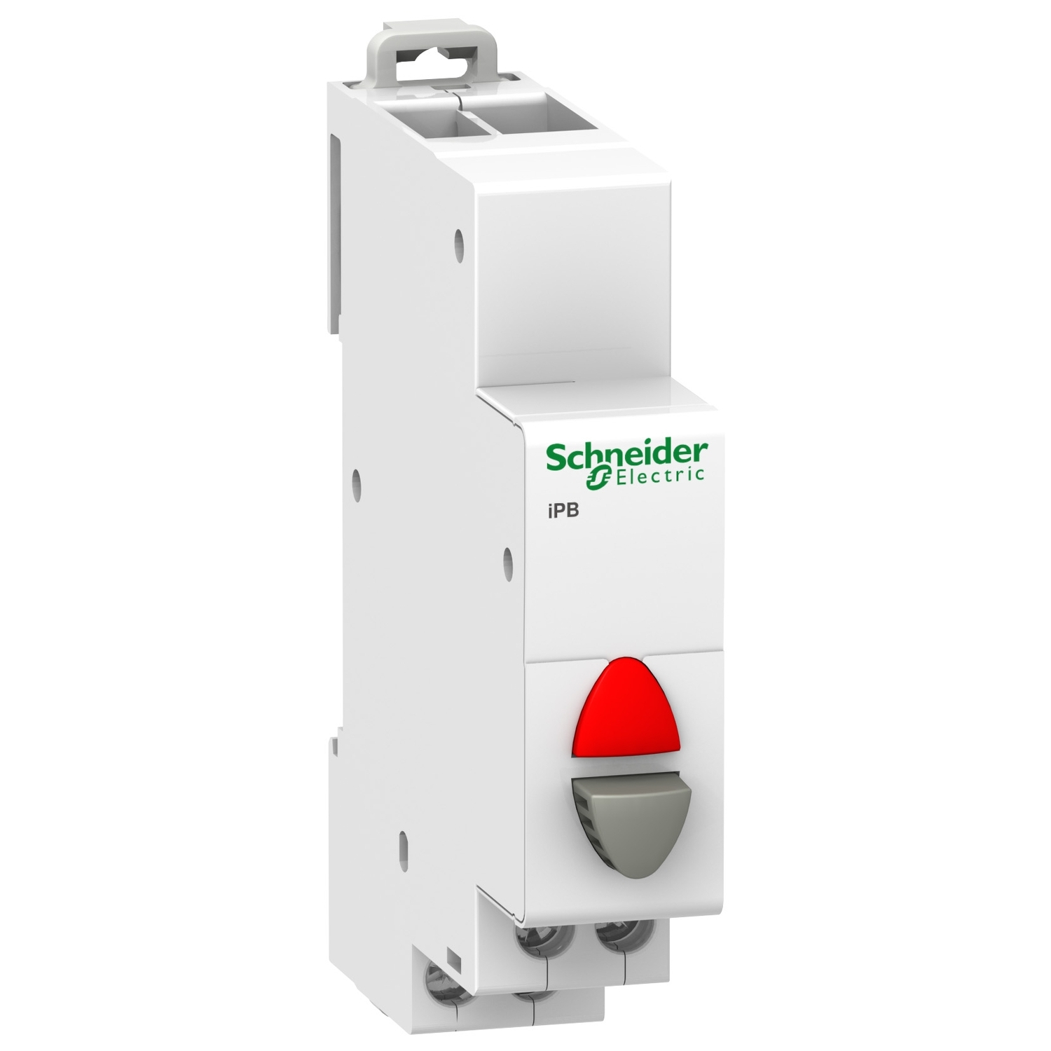 Schneider Electric Schneider Electric A9E18037 – Acti9 iPB 1NC single push button grey - indicator light red 110-230Vac