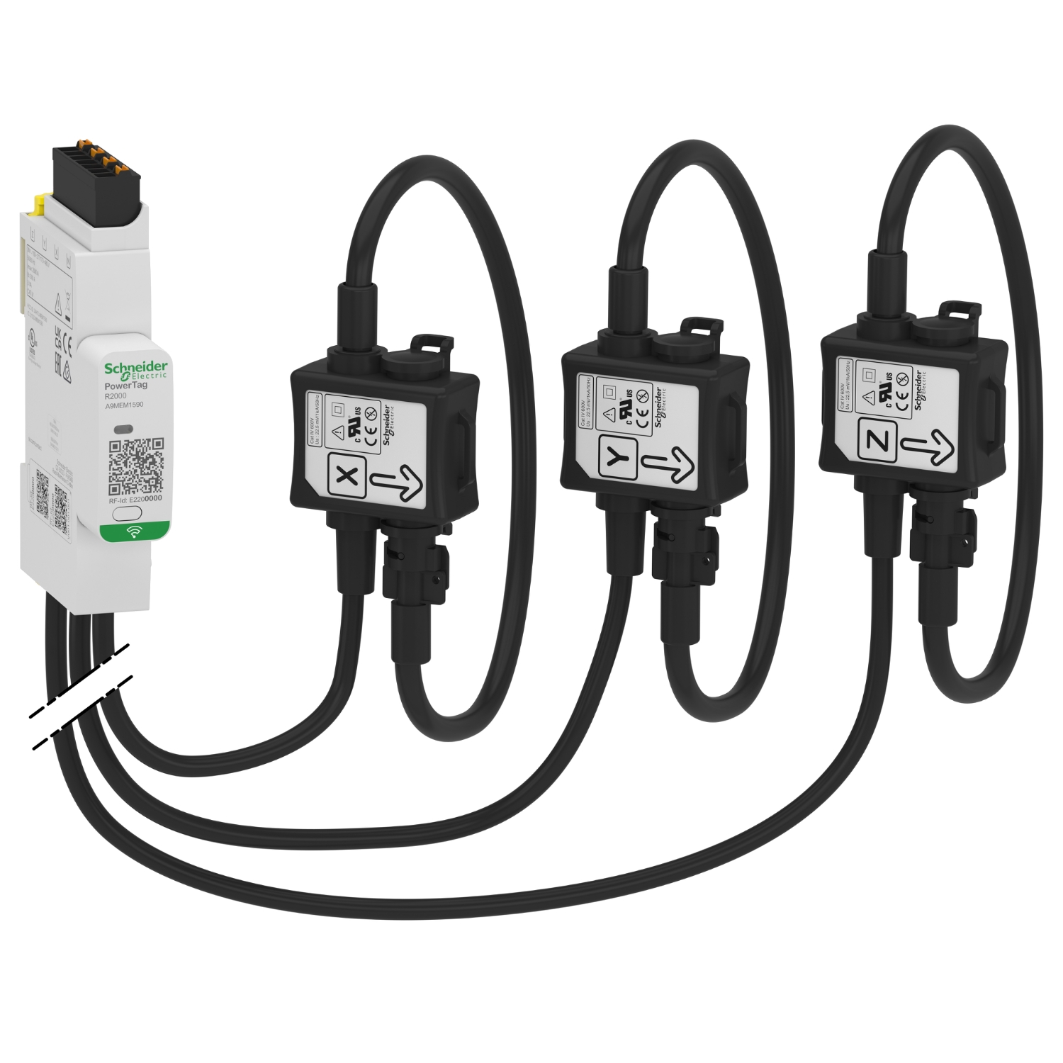 Schneider Electric Schneider Electric A9MEM1590 – Energy sensor, PowerTag Rope 200A 3P/3P+N top and bottom position