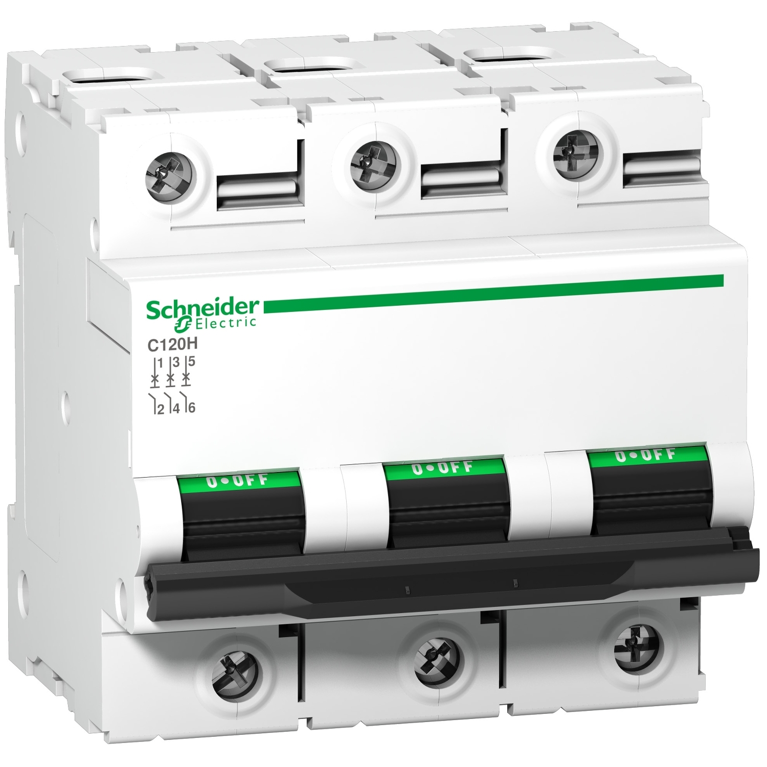 Schneider Electric Schneider Electric A9N18514 – Miniature circuit breaker (MCB), Acti9 C120H, 3P, 125A, D curve, 15000A (IEC/EN 60898-1), 15 kA (IEC/EN 60947-2)