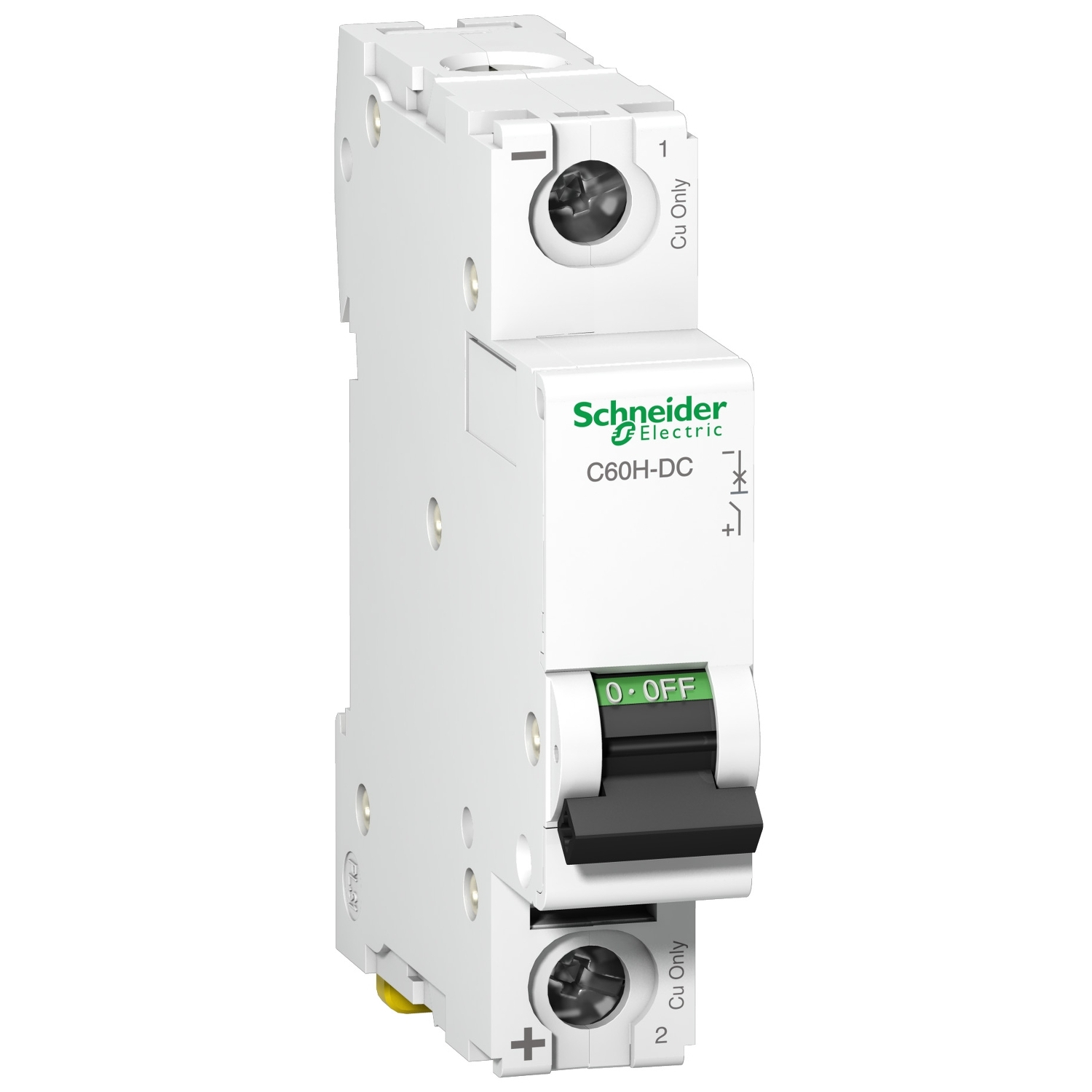 Schneider Electric Schneider Electric A9N61512 – Miniature circuit breaker (MCB), Acti9 C60H-DC, 1P, 20A, C curve, 6 kA (IEC/EN 60947-2)