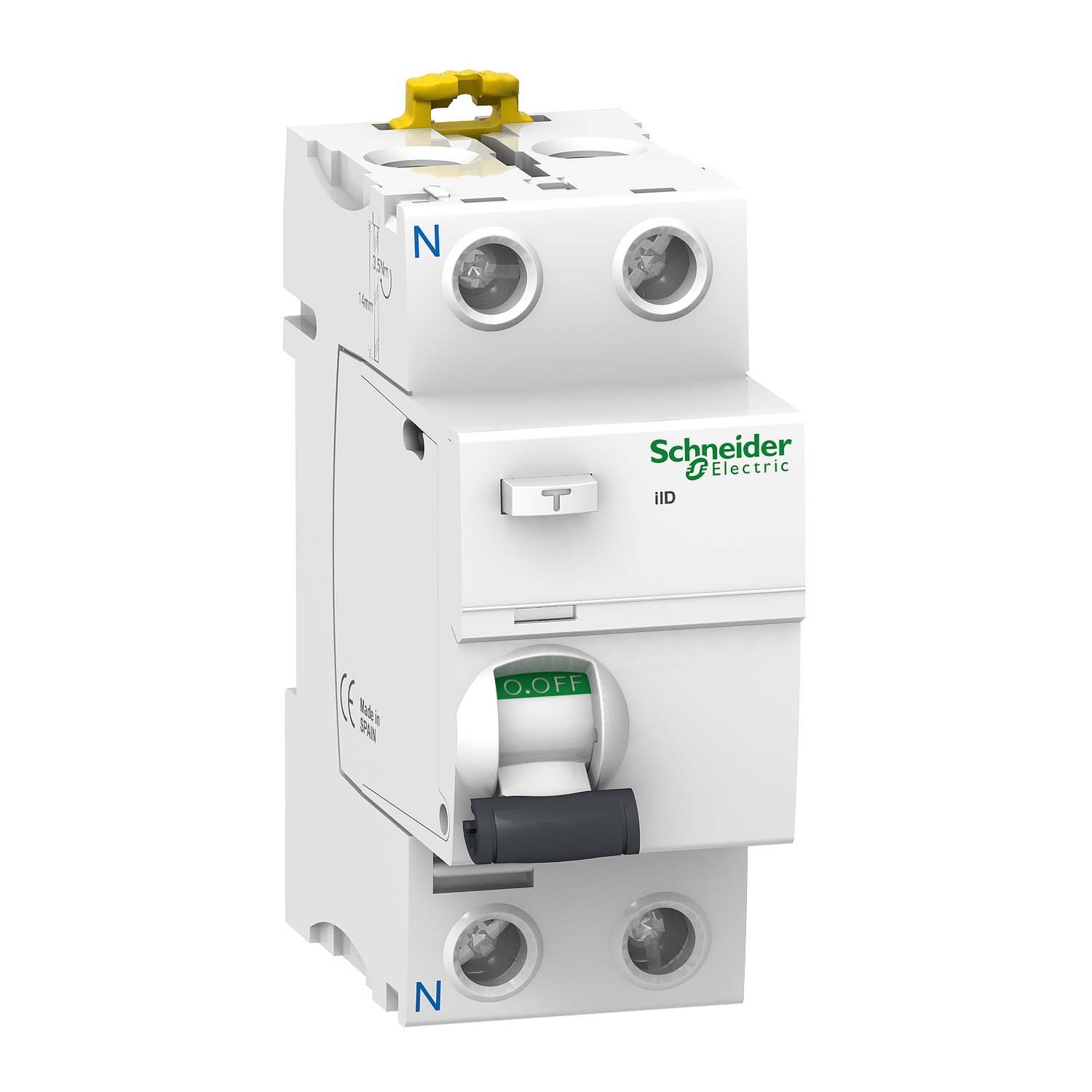 Schneider Electric Schneider Electric A9R41263 – Residual current circuit breaker (RCCB), Acti9 iID, 2P, 63A, AC type, 30 mA